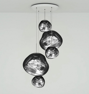 Tom Dixon Melt LED large hanglamp systeem, chroom