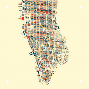 New York Mosaic City Map