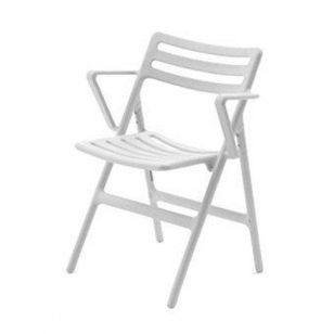 Magis Folding Air-Chair Tuinstoel Met Armleuning Wit