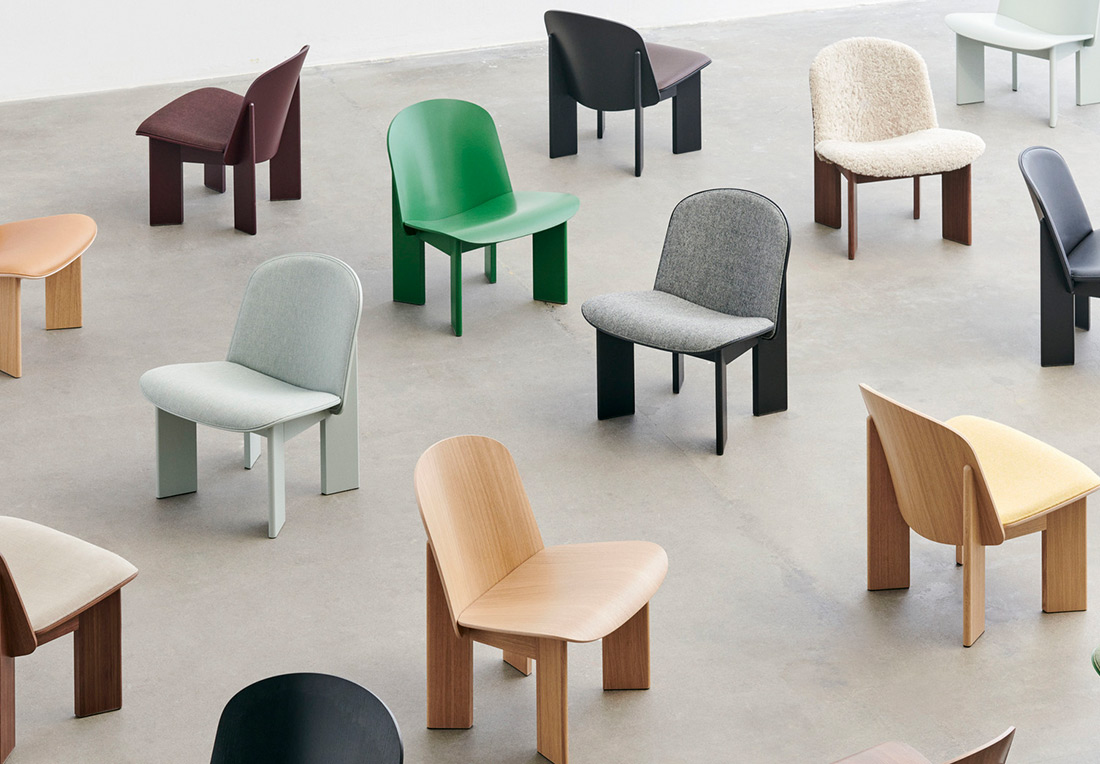 HAY design van Chisel lounge chairs