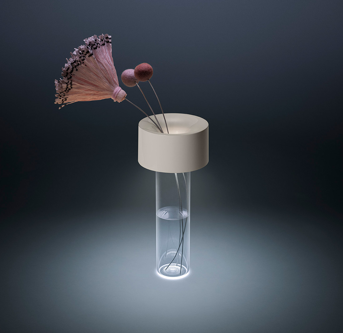Draadloze design lamp Fleur