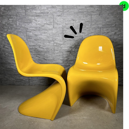 Vitra Panton Chair classic s geel