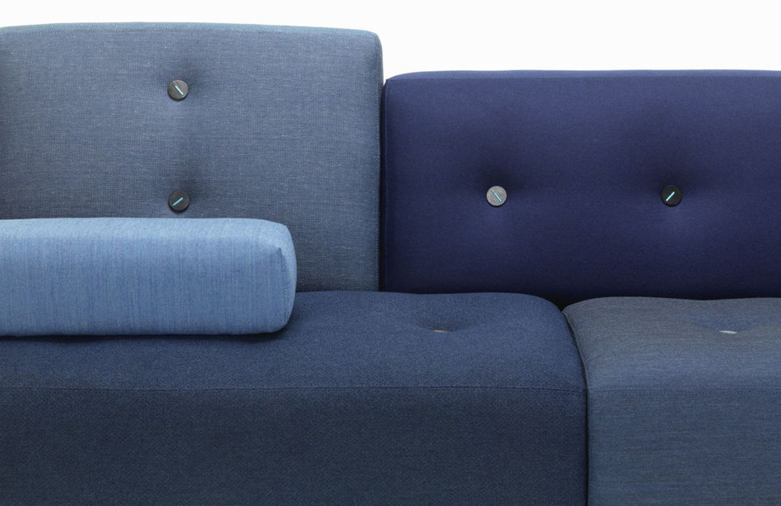 Vitra Polder Sofa bank blauw