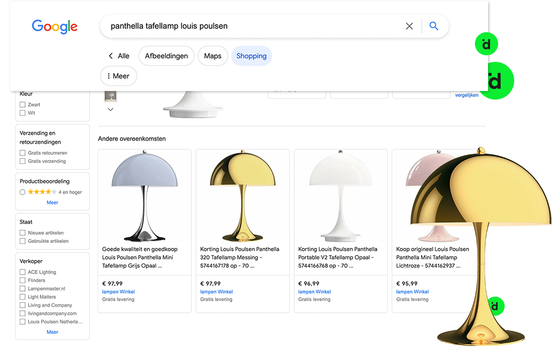 Pas op voor replica's in Google Shopping