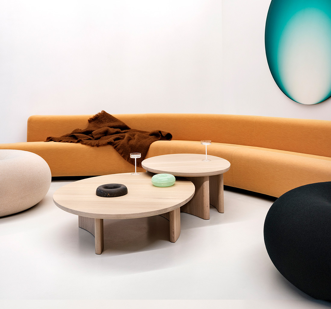 De nieuwe Dew salontafel, design van Arco