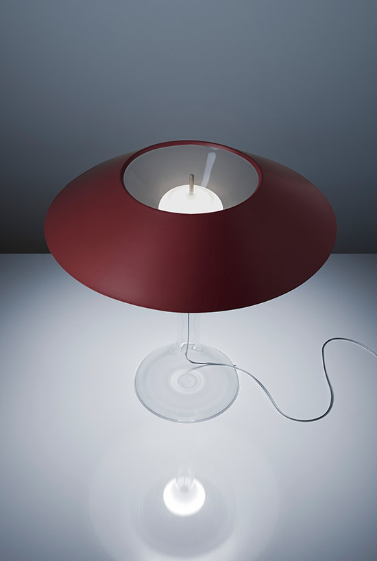 CHAPEAUX M lamp in de kleur rood