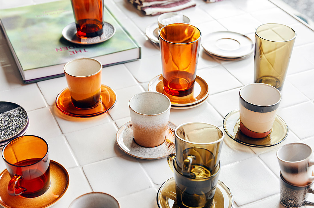 de nieuwe 2023 collectie glassware koffie mok en thee glas