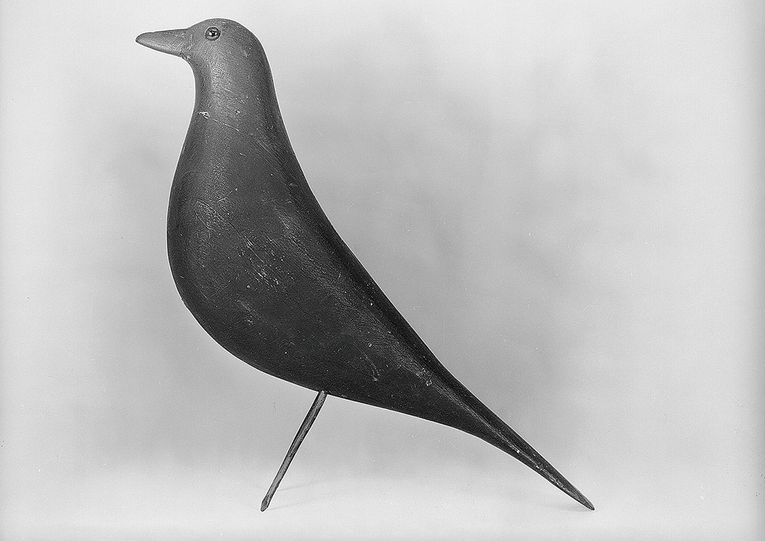 Eames House Bird uit het huis van Eames voordat het door Vitra werd uitgebracht