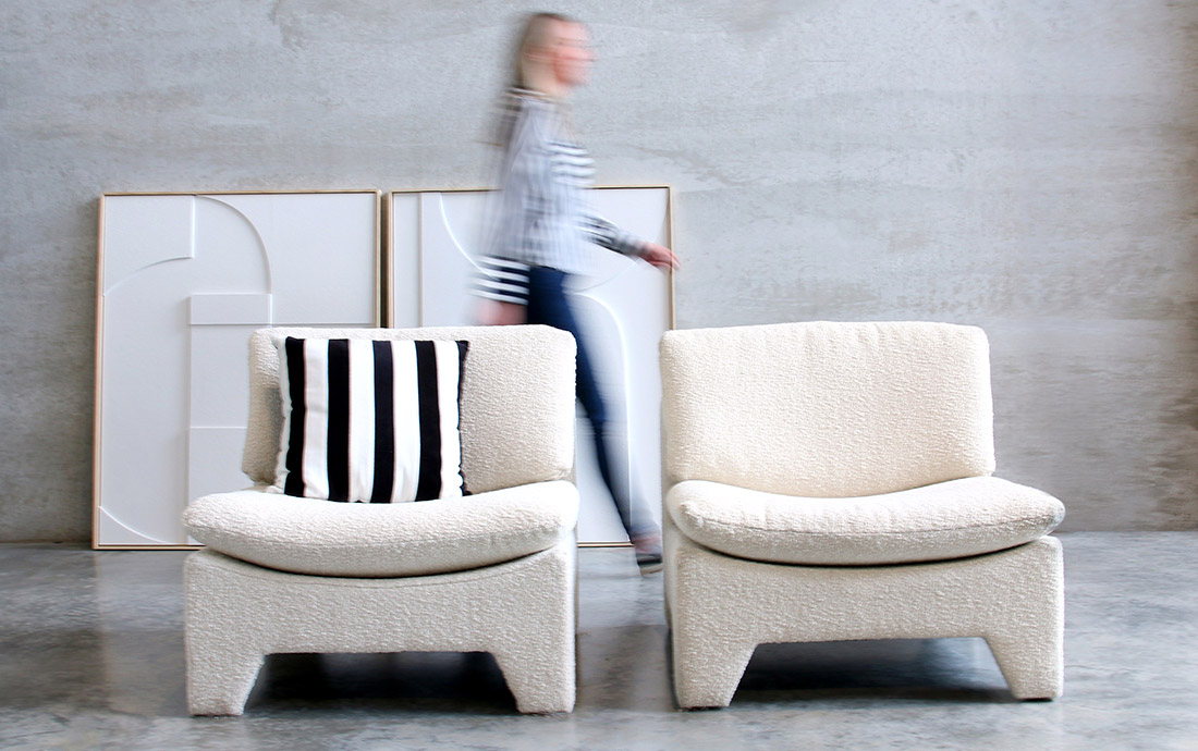 retro lounge stoel van HKliving, designfinder voor de beste prijs