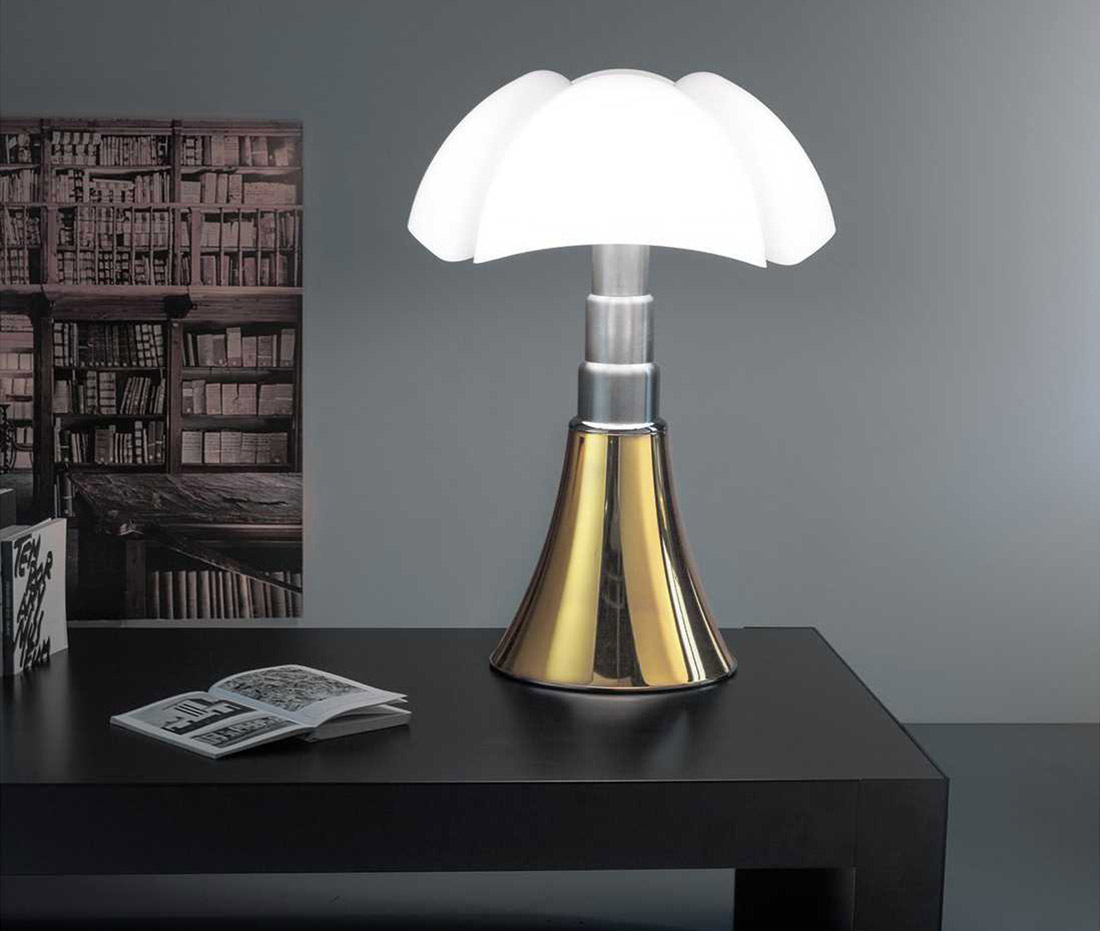 Limited Edition Pipistrello design lamp in 24K goud