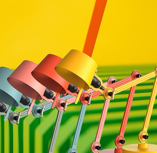 Tonone Bolt kleuren lampen in 11 kleuren
