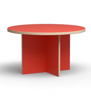 HKliving Dining Table Red tafel rond