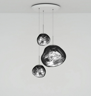 Tom Dixon Melt LED trio Hanglamp systeem, chroom