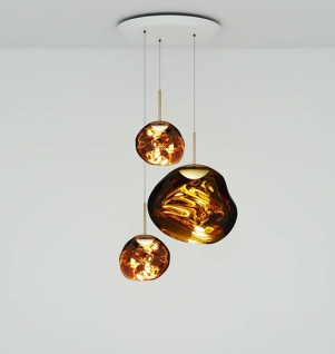 Tom Dixon Melt LED trio Hanglamp systeem, goud