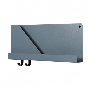 Muuto Folded Wandplank Blue Grey - Small b. 50 x h. 22 x d. 6.9 cm.