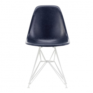 Vitra Eames Fiberglass Chair DSR Wit - Navy Blue