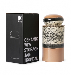 HKliving 70s Ceramics Storage Jar voorraadpot