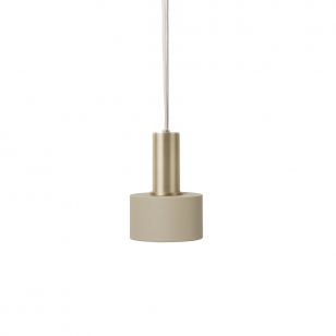 Ferm Living Collect Disc Cashmere Low Hanglamp - Messing
