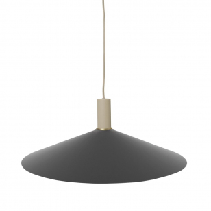 Ferm Living Collect Angle Zwart Low Hanglamp - Cashmere