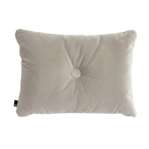 HAY Dot Cushion 1 Knoop Velours Kussen - Beige