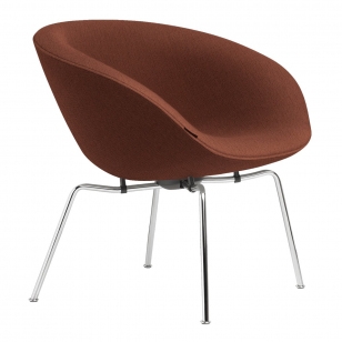 Fritz Hansen Pot Lounge Chair - Christianshavn 1133 Chroom