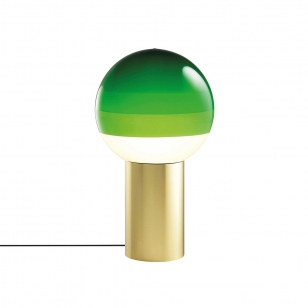 Marset Dipping Light Tafellamp - Groen / Geborsteld Messing