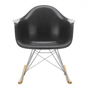 Vitra Eames Fiberglass Chair RAR Schommelstoel - Elephant Hide Grey/Chroom/Goud