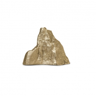 Ferm Living Stone Kaarsenhouder - Small/Messing