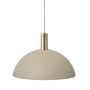 Ferm Living Collect Dome Cashmere Low Hanglamp - Messing