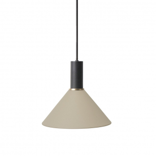 Ferm Living Collect Cone Cashmere Low Hanglamp - Zwart