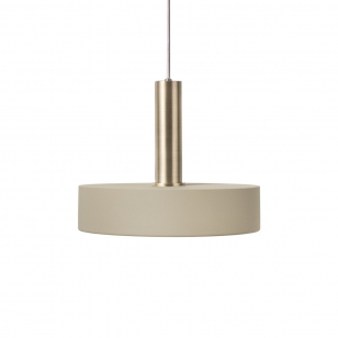Ferm Living Collect Record Cashmere High Hanglamp - Messing