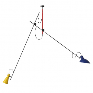 Astep VV Cinquanta Suspension Hanglamp - Mondrian/Blauw & Geel