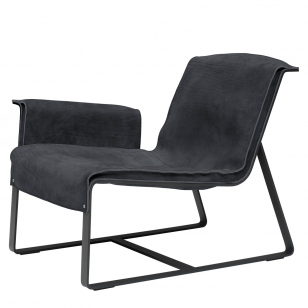 QLIV Founded Loungestoel - Anthracite / Armleuning Links