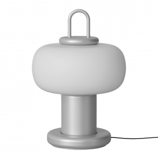 Astep Nox Tafellamp - Zilver/Zilver Oplaadsysteem
