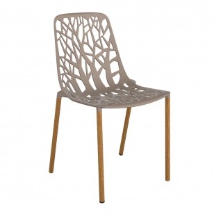Fast Forest Chair Iroko Legs Pearly Gold