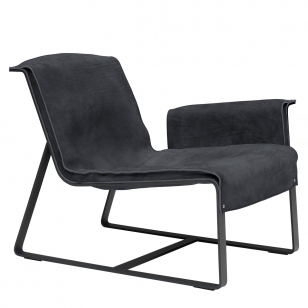 QLIV Founded Loungestoel - Anthracite / Armleuning Rechts
