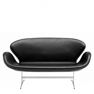 Fritz Hansen Swan Sofa - Aura Leather / Black