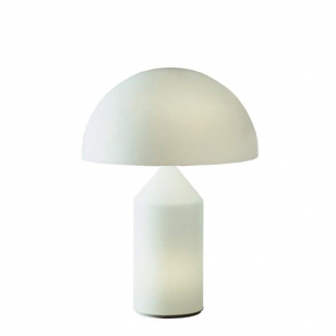 Oluce Atollo Glass Tafellamp - Small - Opaal