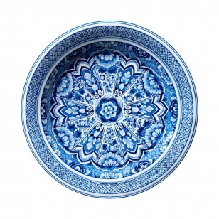 Moooi Carpets Delft Blue Plate Vloerkleed - Ø350 cm. - Soft Yarn