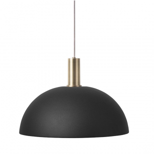 Ferm Living Collect Dome Low Hanglamp Messing Zwart
