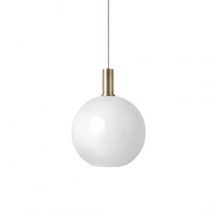 Ferm Living Collect Opal Sphere Low Hanglamp Messing