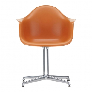 Vitra Eames Plastic Chair DAL Armstoel - Rusty Orange