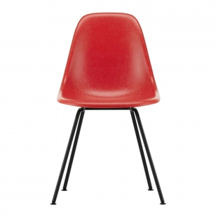 Vitra Eames Fiberglass Chair DSX Classic Red - Zwart Onderstel