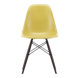 Vitra Eames Fiberglass Chair DSW Ochre Light - Donker Onderstel