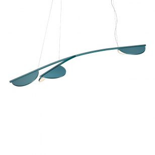 FLOS Almendra Organic S3 Hanglamp - Long - Blue Metallic