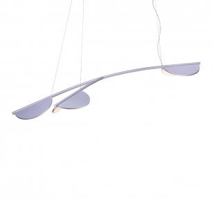 FLOS Almendra Organic S3 Hanglamp - Long - Lila - Metallic
