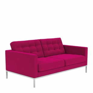 Knoll Florence Knoll Relaxed Sofa 2-zits - Ultrasuede / Petal