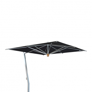 Borek Ischia Parasol - Sunbrella - Zilver / Zwart - l. 280 x b. 280 cm.