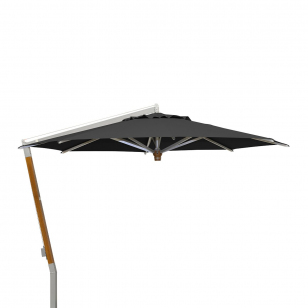 Borek Ischia Parasol - Sunbrella - Teak / Zwart - Ø340 cm.