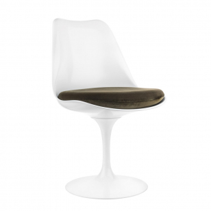 Knoll Studio Tulip Chair - Tulip Stoel - Wit/Eva 168 Mousse